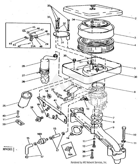 John Deere 425 Mower Deck Parts Diagram