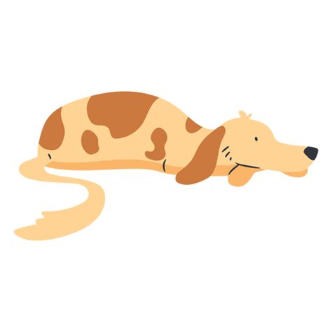 Sleepy Laying Dog Illustration Transparent Png And Svg Vector File