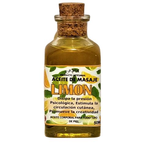 aceite para masajes limón 50ml casa de los aromas