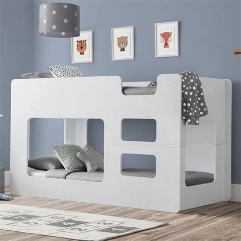 Saanvi Wooden Pod Bunk Bed In White Furniture In Fashion