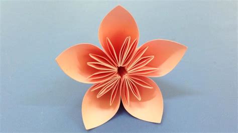 Easy Origami Flower With One Paper Limobs