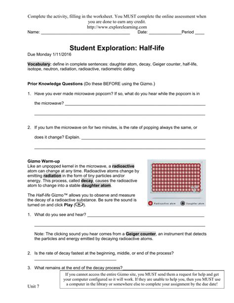 ⇇attention this is all version question answers so please scroll down and see your question answers⇉. Worksheet Half Life Gizmo Answer Key - Thekidsworksheet
