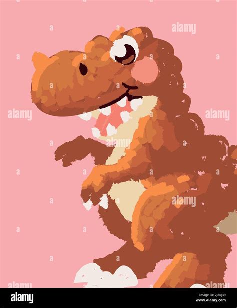 Cute Dinosaur T Rex Cartoon Stock Vector Image And Art Alamy