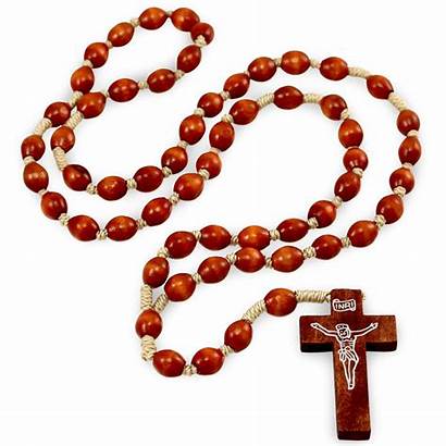 Rosary Beads Wooden Brown Oval Rosaries