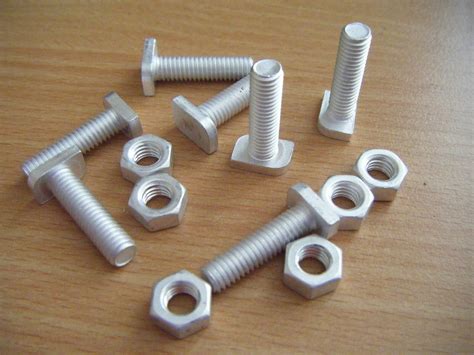 20 Long 22mm Cropped Head Aluminium Greenhouse Nuts And Bolts Elite Nuts