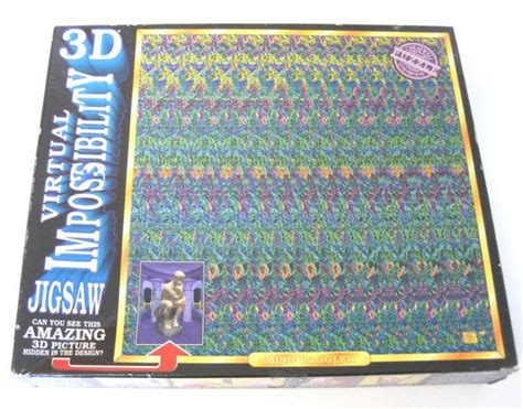 Reserved Vintage Magic Eye 3d Jigsaw Puzzle Virtual Etsy Uk Magic