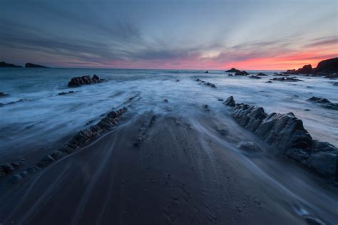 Sunset At Welcombe Beach Cornwall Patrick Bora Photography