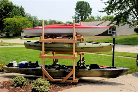 20 Free Plans To Build A Diy Kayak Rack Kayak Storage Diy Kayak