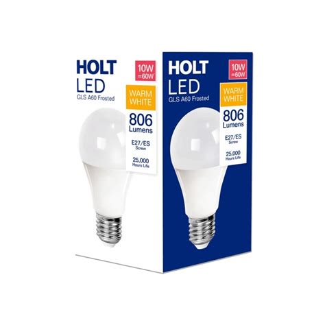 Warm White Led E27 Frosted Plastic Bulbs