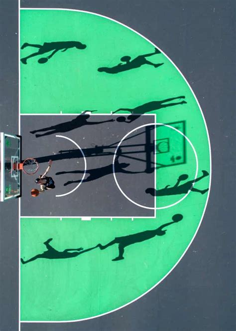 Shooting Hoops Aerial Views Of Basketball Courts In Pictures