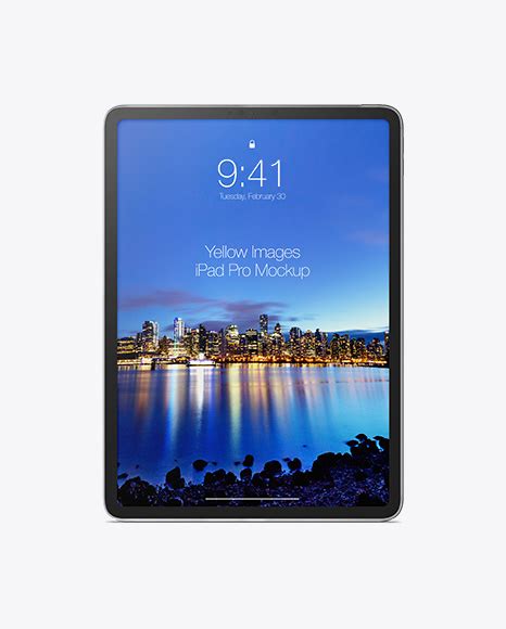 Ipad Pro Vertical Mockup Front View Free Download Images High