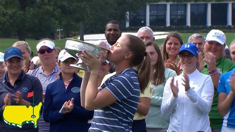 Augusta National Womens Amateur Trophy Ceremony Youtube