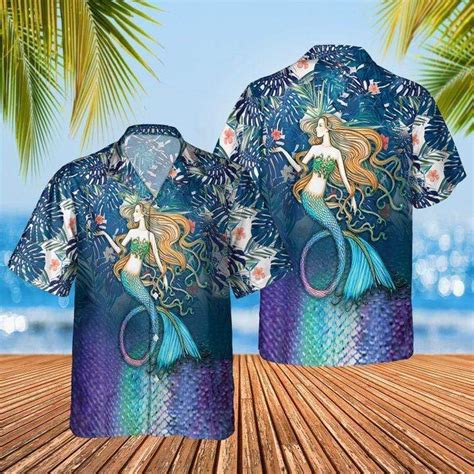 Legend Of Sea Mermaid Aloha Hawaiian Shirts Home Decor Apparel And