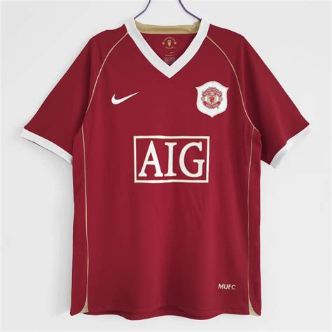 Manchester United 2006 Retro Jersey Customizable Jersey Kit