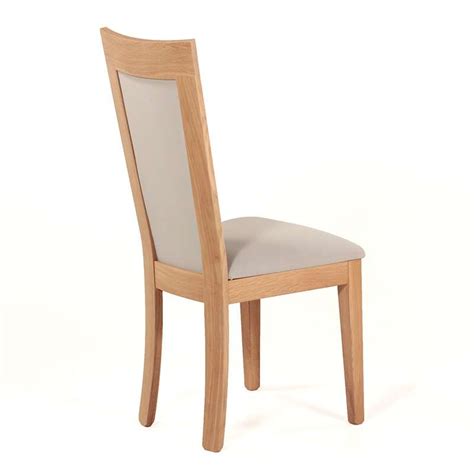 Chaise en bois et tissu rembourré  Crocus  4pieds.com