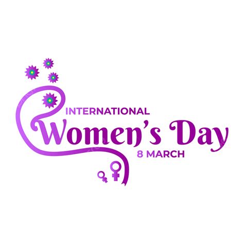 International Womens Day Calligraphy March Celebration Free Vector International Womens Day