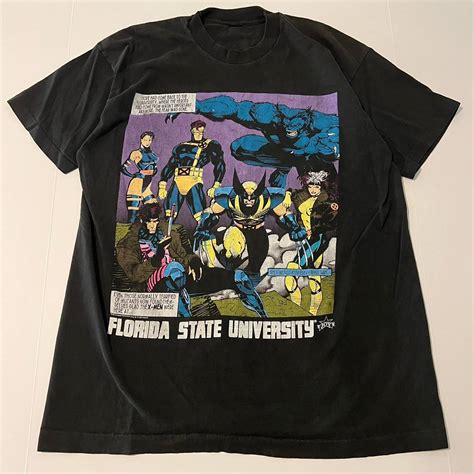 Vintage Vintage 1993 Marvel X Men Wolverine Gambit Fsu T Shirt Xl Grailed