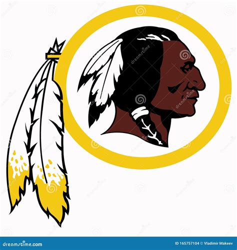 The Emblem Of The Football Club Washington Redskins Usa Editorial