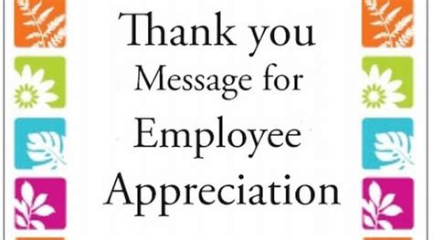 Thank You Message For Employee Appreciation Day