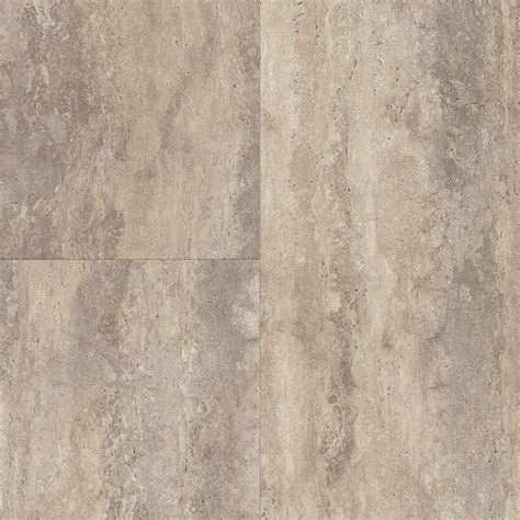 Armstrong Luxe Rigid Core Tile 12 X 24 Travertine Natural Linen All