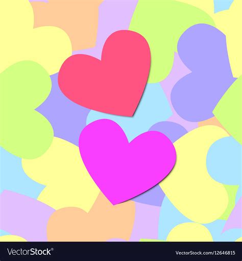 Colorful Pattern Of Heart Royalty Free Vector Image