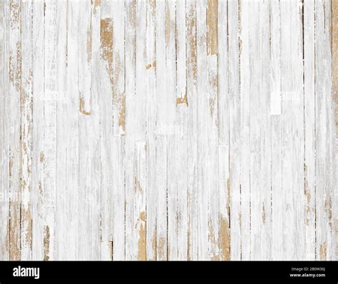 White Weathered Wood Background