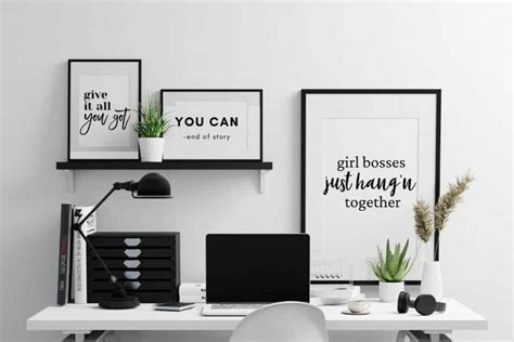 53 Easy Home Office Wall Decor Ideas Re More