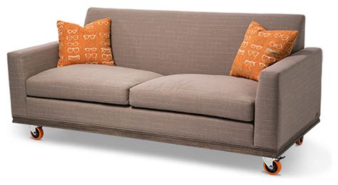 Studio Detroit Sofa Wheels By Michael Amini Modern Sofas