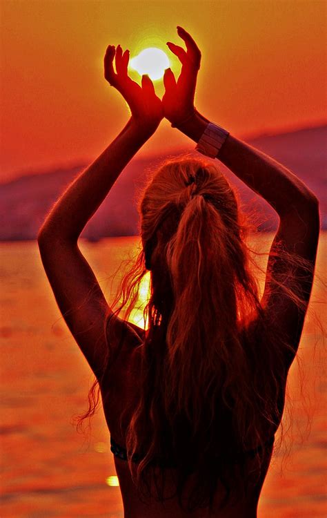Frau Kontur Sonnenuntergang Kostenloses Foto Auf Pixabay