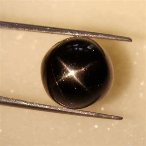 Round Shape 11 Mm Black Star Gemstone Unique Gemstone Healing
