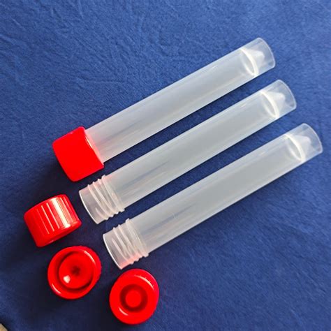 Laboratory Disposable Plastic Pp Test Tubes Non Sterile With Or Without