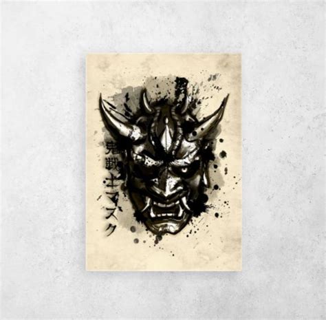 Oni Warrior Poster By Mcashe Art Displate In 2021 Art Poster