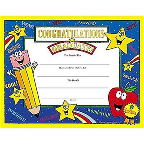 Congratulations Graduate Foil Stamped Certificates Positive Promotions