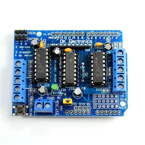 Arduino Shield L293d Para Motores Dc A Pasos Y Servos— Talos Electronics