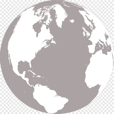 Szary I Biały Ilustracja Ziemi Globe Earth Ziemia Czarny I Biały