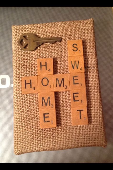 Craft New Home Card Use Scrabble Tile Stamps To Make