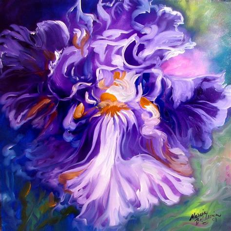Iris Abstract Ii By Marcia Baldwin From Florals