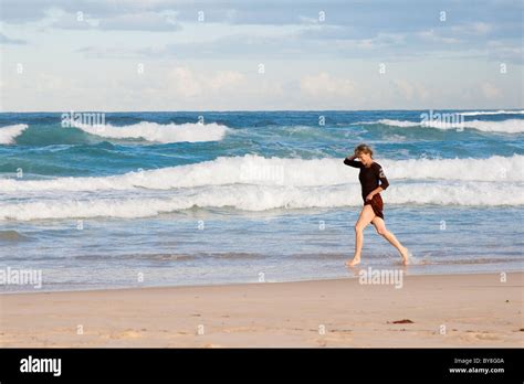 Bondi Beach Australia Woman High Resolution Stock Photography And