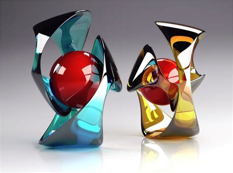 Modern Art Glass Sculpture Arte En Vidrio Cristales Cristal De Murano