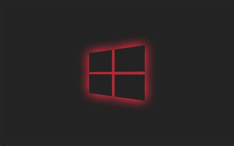 1680x1050 Windows 10 Logo Red Neon 1680x1050 Resolution