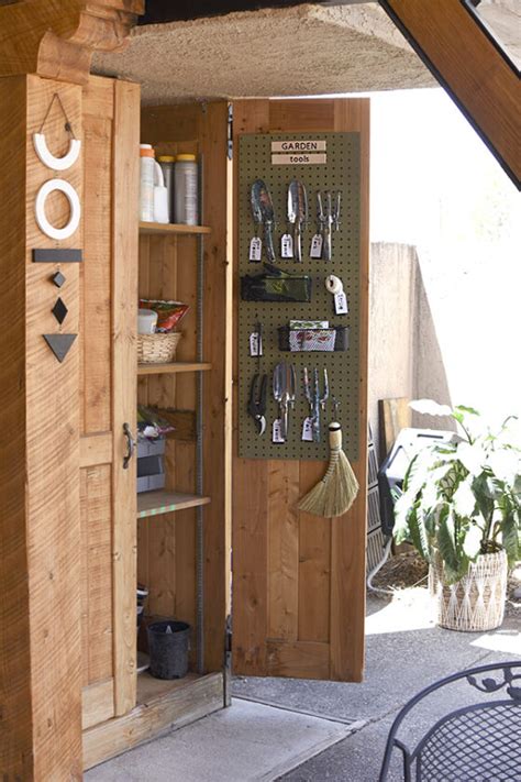 Garden Tool Pegboard Organization Delineate Your Dwelling