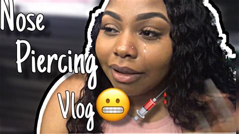 getting my nose pierced i cried youtube