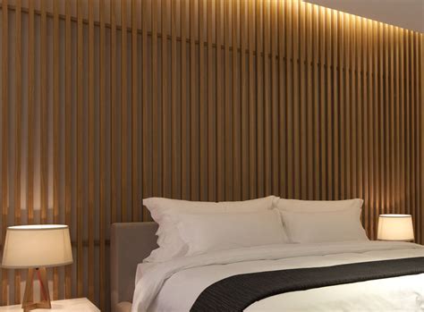 Bedroom Wall Design Idea Create A Wood Slat Accent Wall