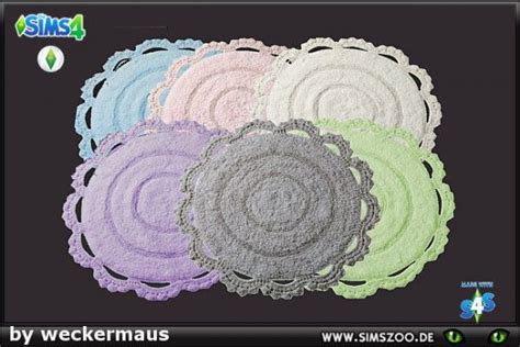 Blackys Sims 4 Zoo Provencal Round Rug By Weckermaus Sims 4