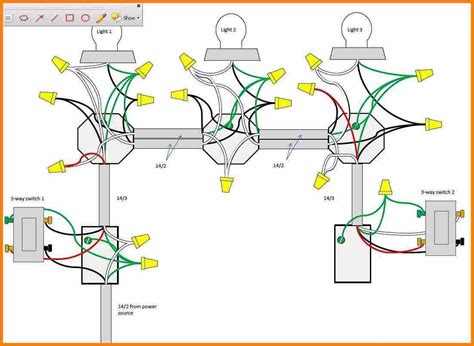 3 way switch power into light freeframers org. 3 Way Switch Wiring Diagram For Multiple Lights | schematic and wiring diagram