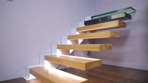 Modern Wood Floating Staircase Cantilevered Stairs Buy Floating