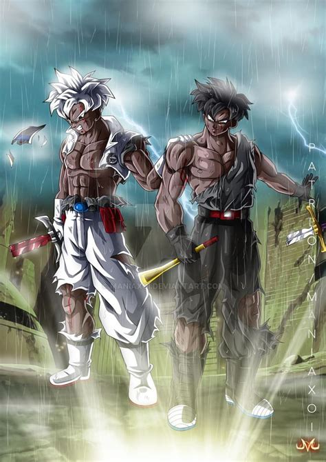 Ocs Ace And Revan By Maniaxoi On Deviantart Black Cartoon Characters Dragon Ball Art
