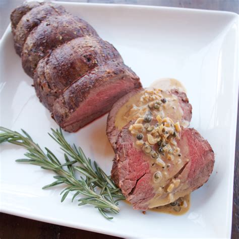 Position rack in center of oven and preheat to 425°f. Easy Roast Beef Tenderloin with Peppercorn Sauce - Flipped ...