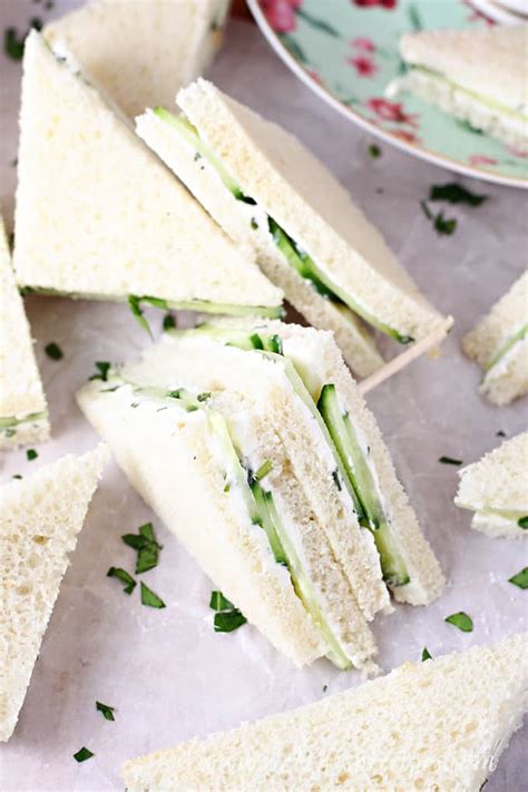 Cucumber Tea Sandwiches Let S Dish Recipes