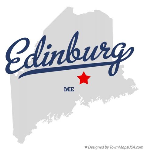 Map Of Edinburg Me Maine